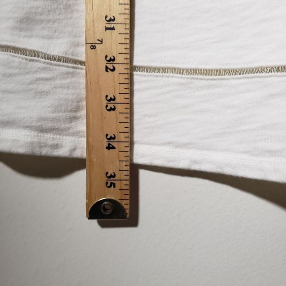 Band of Outsiders 100% Cotton Short Sleeve White Casual Dress Size L - Picture 4 of 5